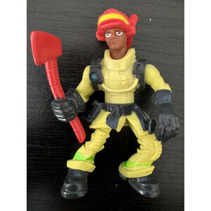 2009 Fisher Price Playskool Adventure Heroes Fireman with Fireaxe Action Figure